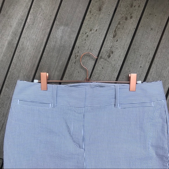 ANN TAYLOR FACTORY Blue Striped Dress Pants - Picture 5 of 8